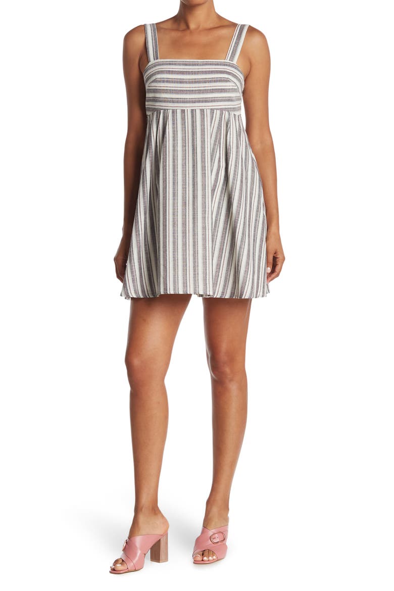 Woven Tie Back Dress, Main, color, MULTI