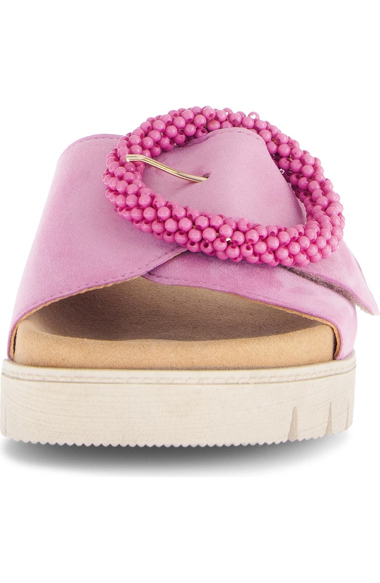 Gabor Beaded Buckle Slide Sandal, Alternate, color,