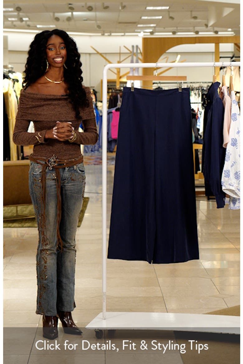 Wide Leg Ankle Pants video