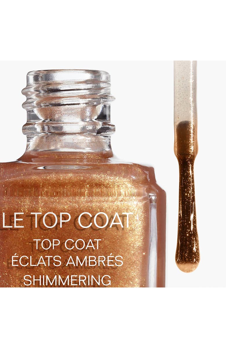 CHANEL LE TOP COAT Shimmering Amber Top Coat, Alternate, color, 