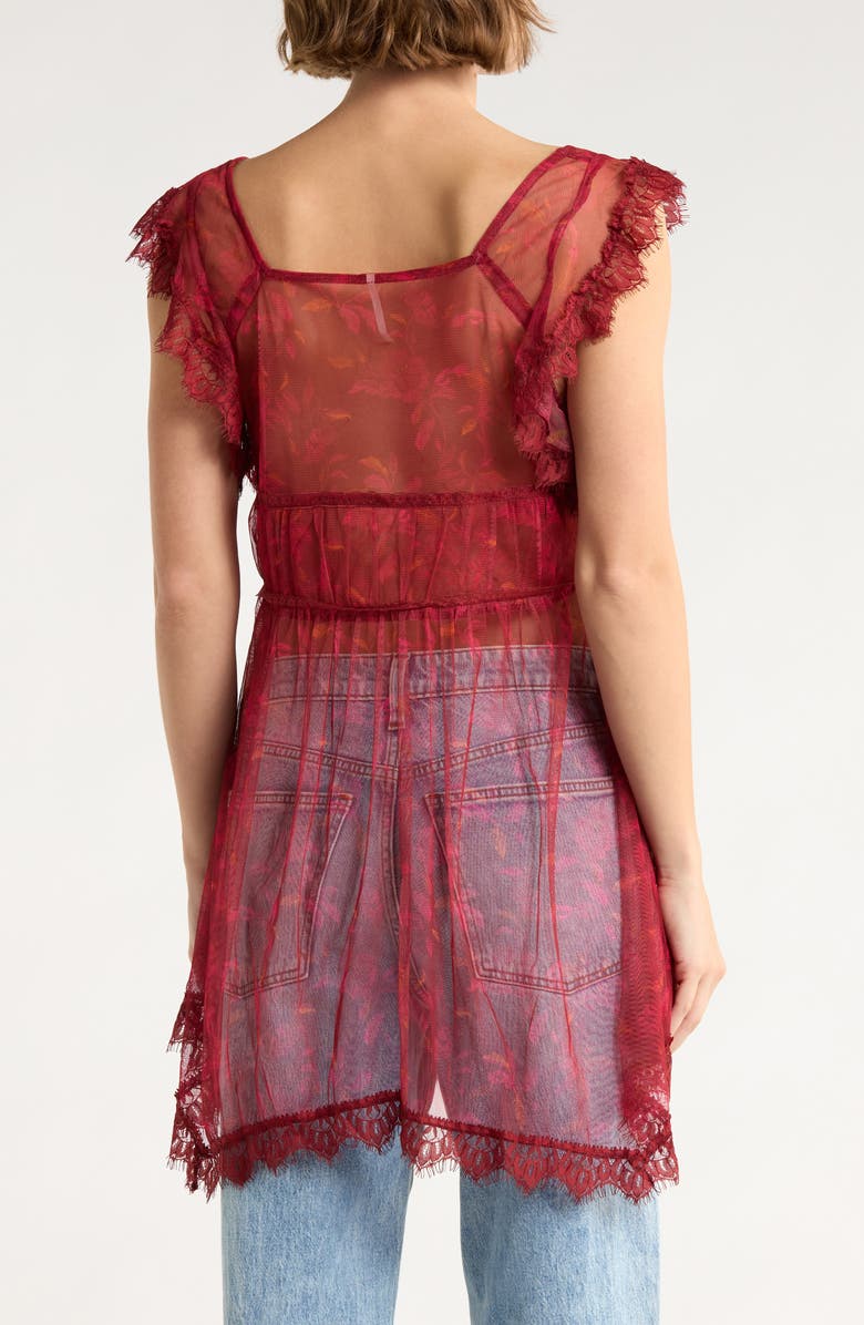 Free People Ivie Tunic, Alternate, color, Wine