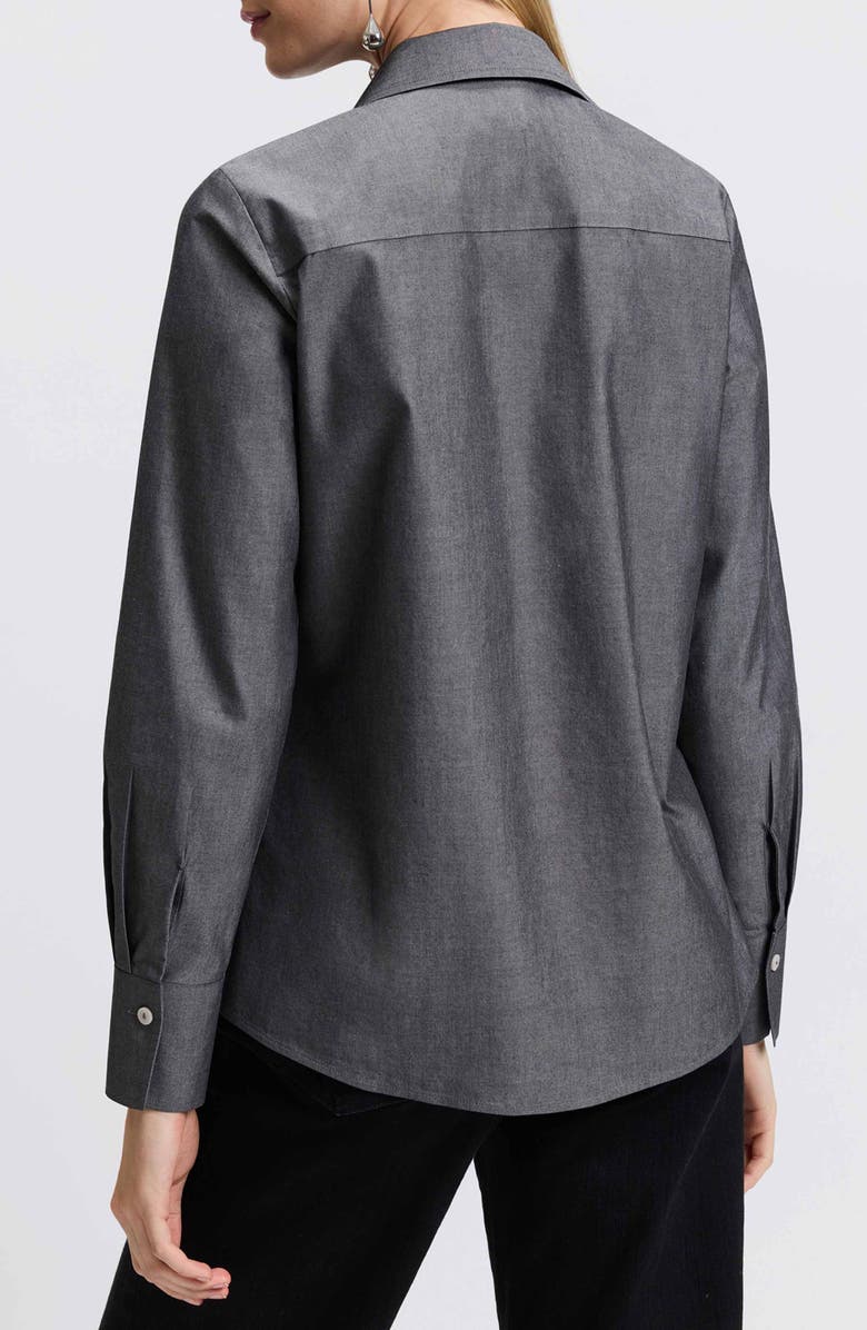 Foxcroft Mary Non-Iron Cotton Oxford Button-Up Shirt, Alternate, color, 