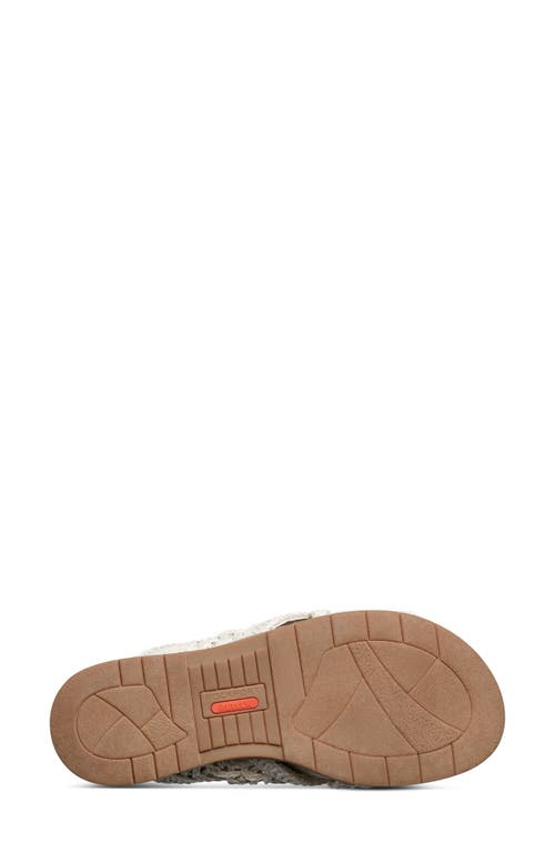 Shop Rockport Zora Woven Strap Slide Sandal In Ivory