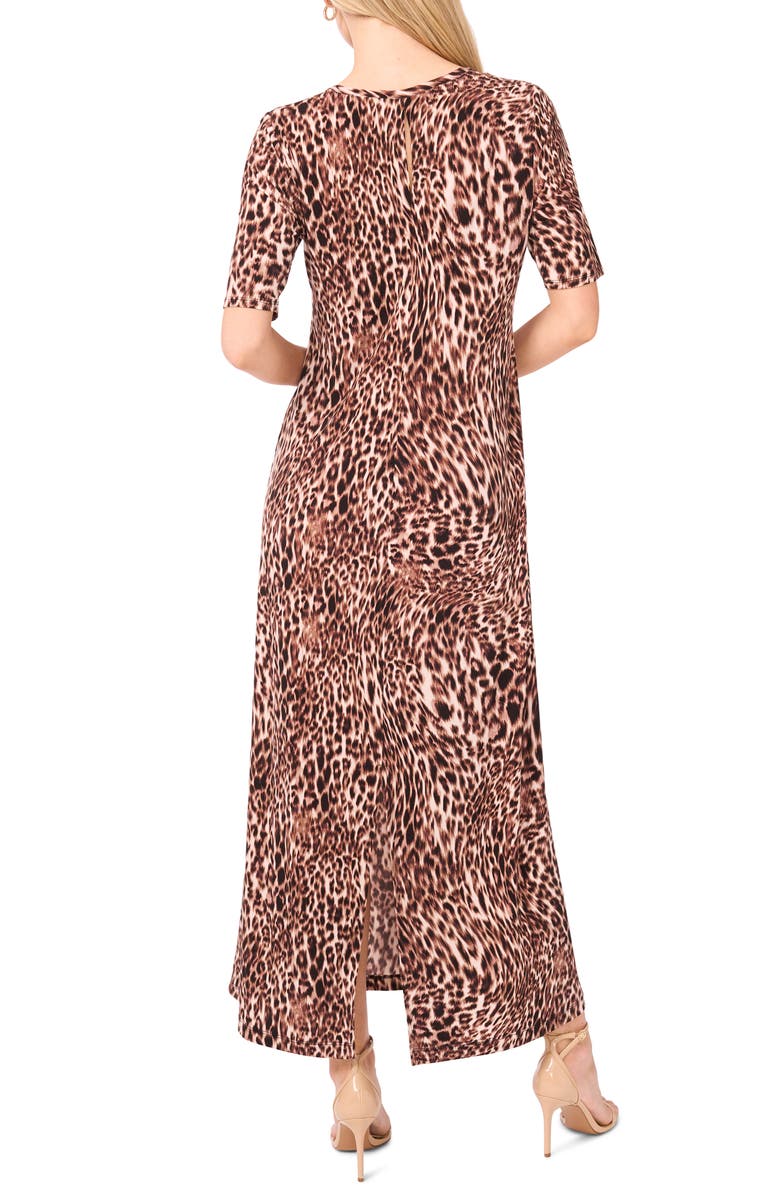 Vince Camuto Fit & Flare Maxi Dress, Alternate, color, Rich Taupe