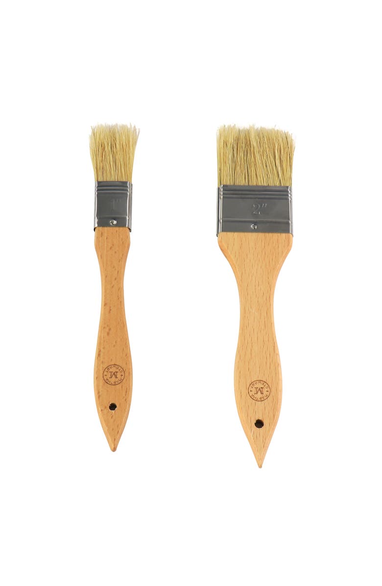MARTHA STEWART 2 Piece Basting Brush Set, Main, color, Brown
