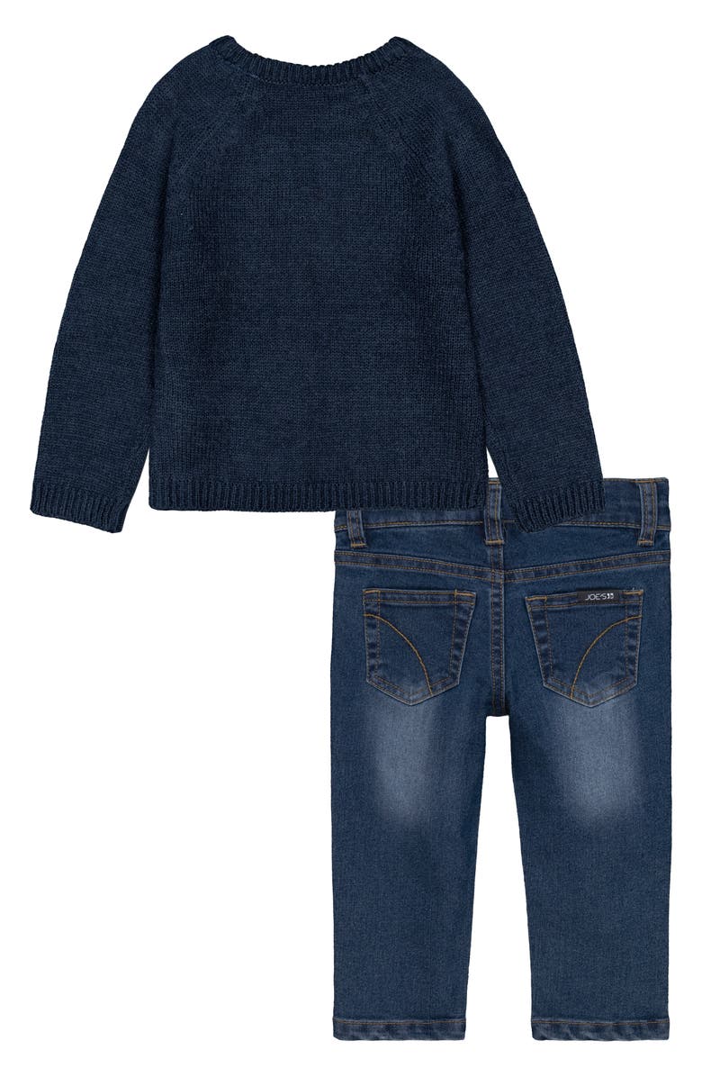 Joe's Cable Stitch Sweater & Jeans Set, Alternate, color, Navy