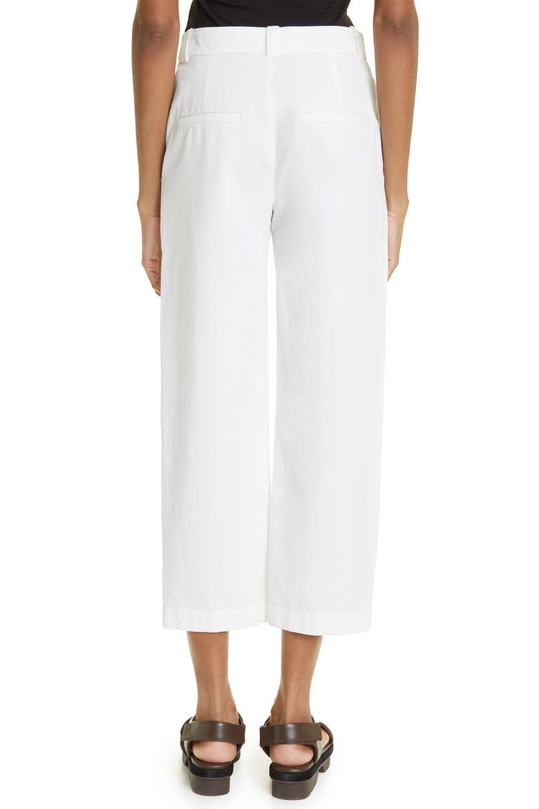 Cotton Crop Pants, Alternate, color, OFF WHITE