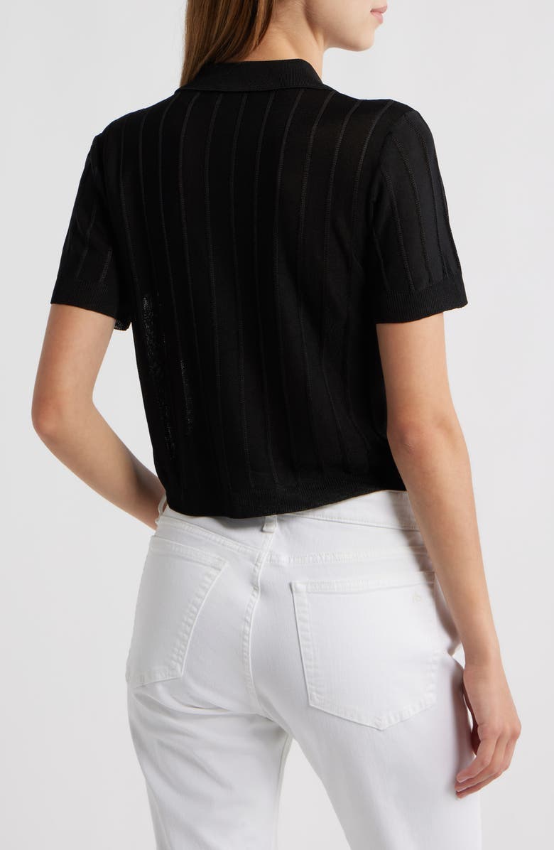 FRAME The Ribbed Polo, Alternate, color, Black