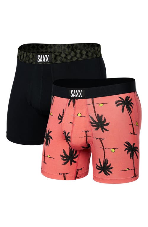 Saxx Assorted 2-pack Ultra Super Soft Boxer Briefs In Pink
