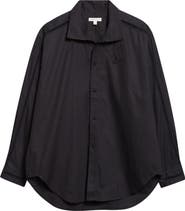 Diotima Tab Embroidered Cotton Poplin Button-Up Shirt