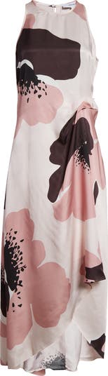Reiss Michalie Floral Satin Dress | Nordstrom
