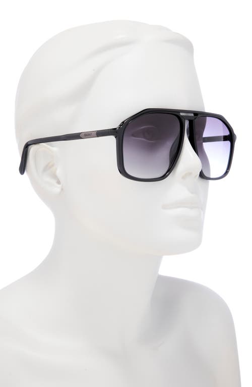 Quay Studio Sesh 60mm Gradient Aviator Sunglasses