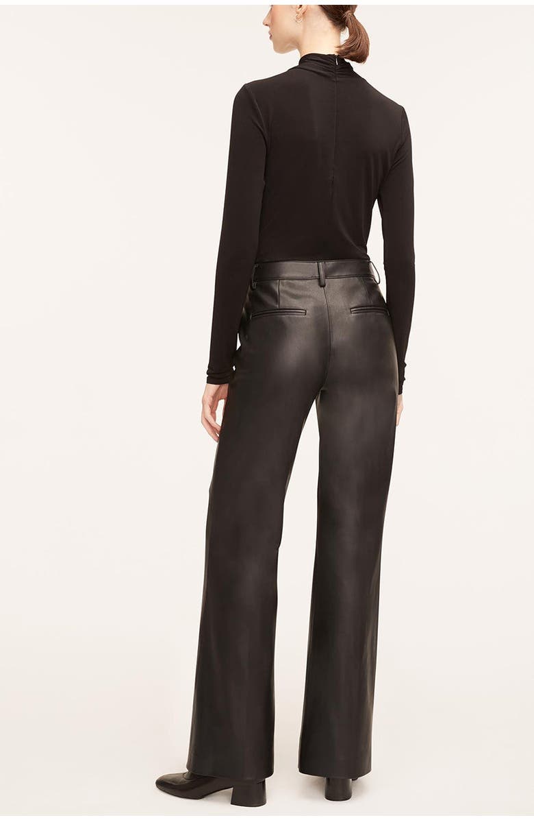 Rebecca Taylor Vegan Leather Trousers, Alternate, color, Black