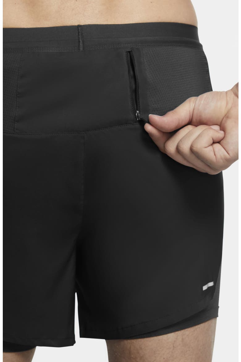 Flex Stride Future Fast 2-in-1 Running Shorts, Alternate, color, BLACK/ REFLECTIVE