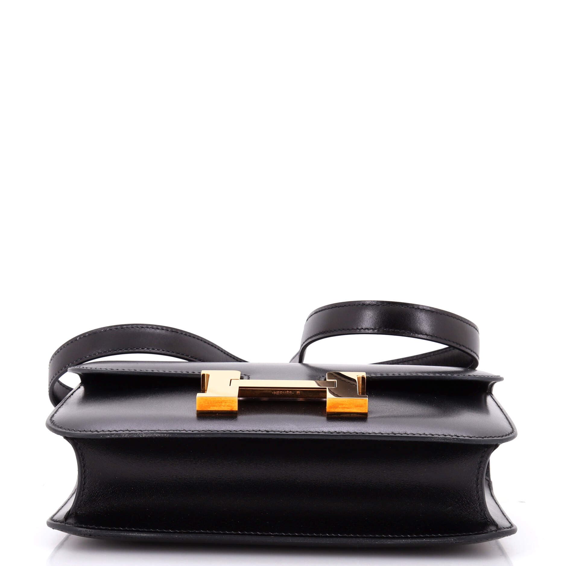 Pre-Owned Hermes Constance NM Bag Box Calf 24, Alternate, color, Noir