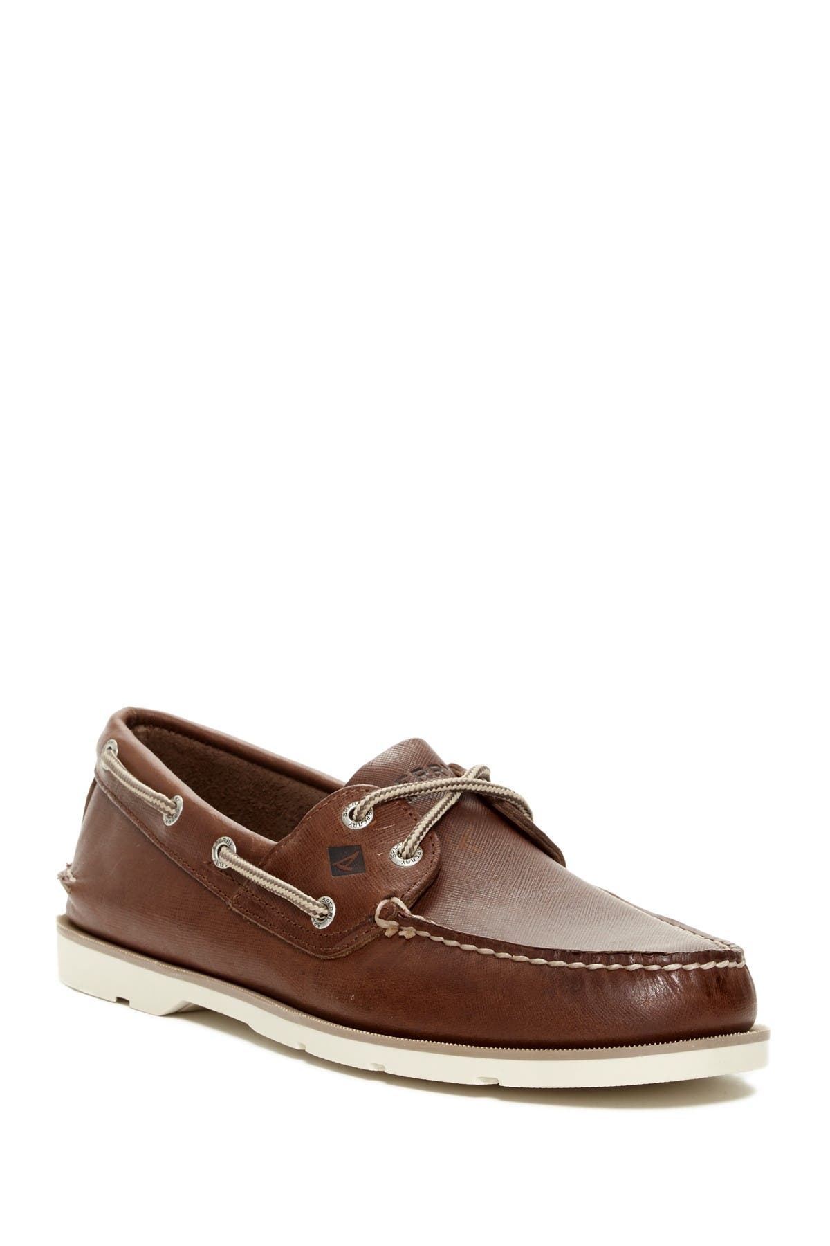 Sperry Leeward Leather Boat Shoe, Main, color, 