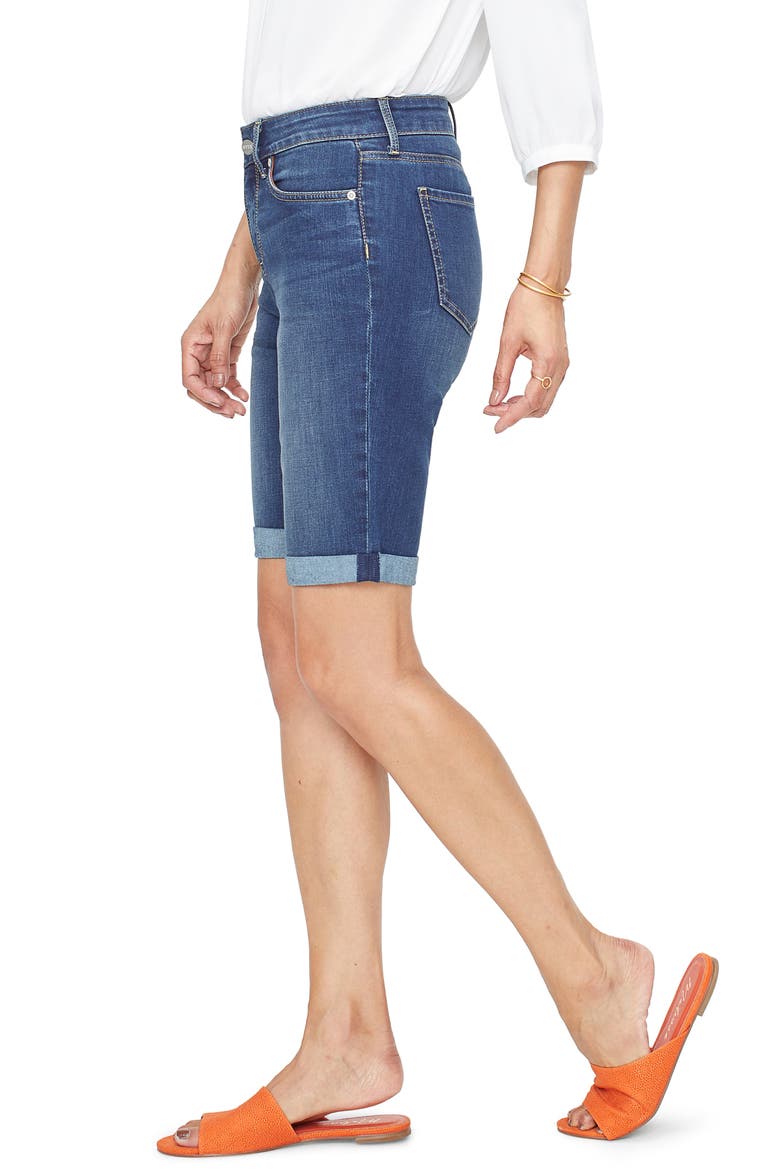Briella Cool Embrace Roll Cuff Shorts, Alternate, color, JUNIPERO