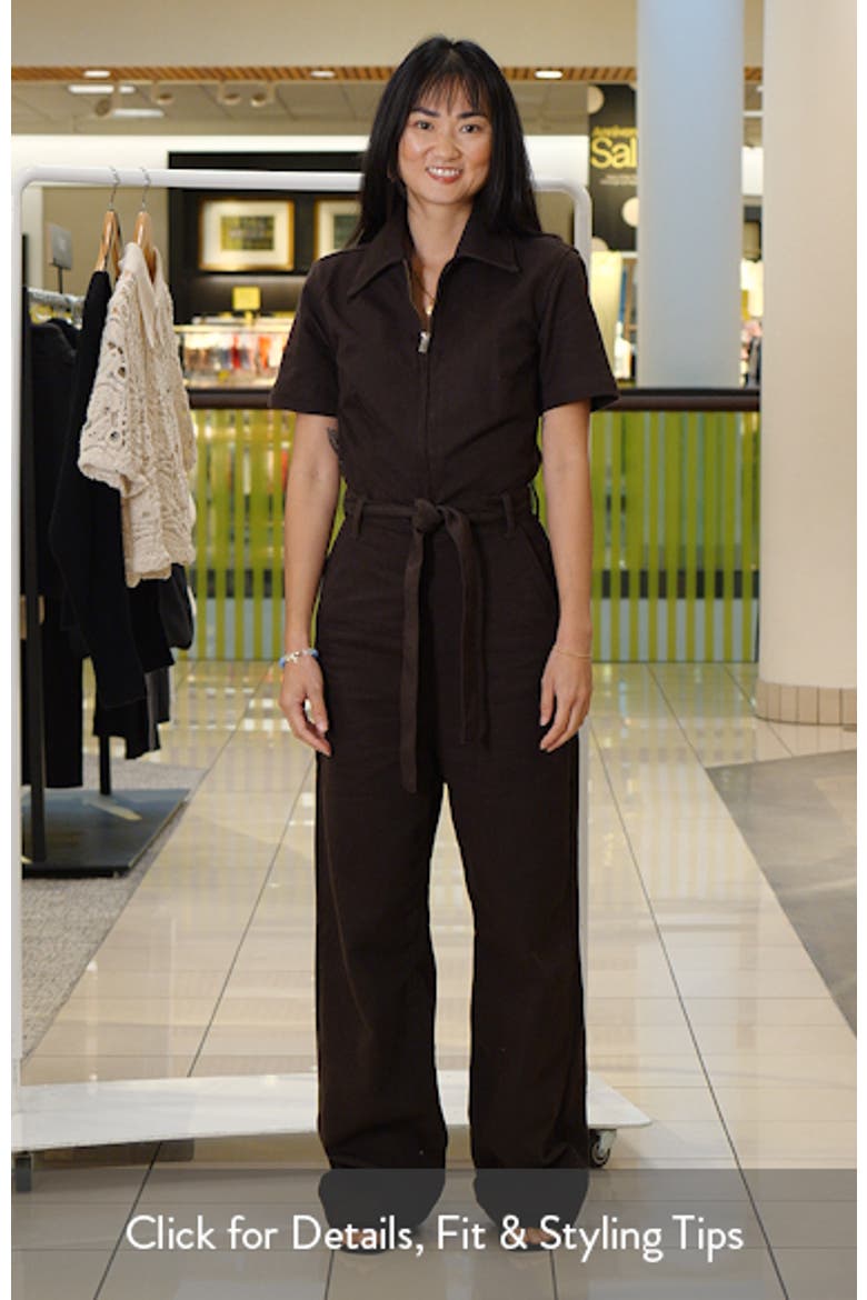 Belted Denim Jumpsuit video