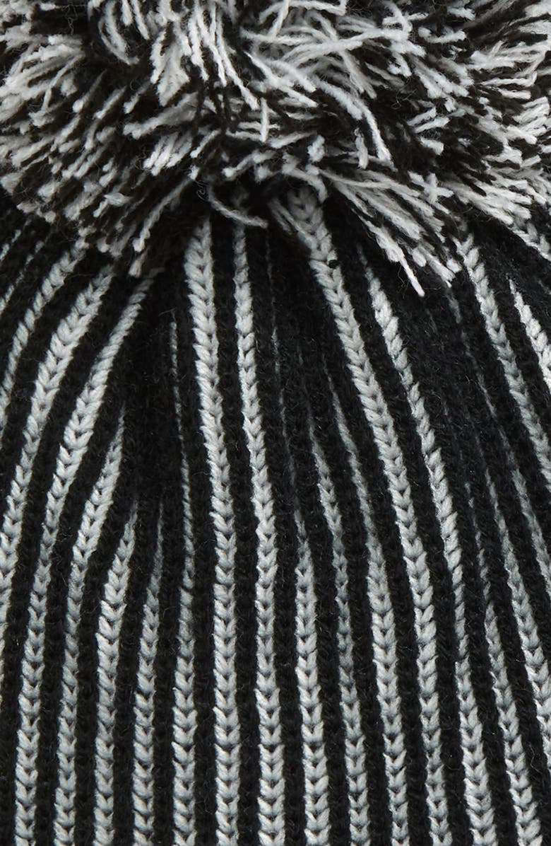 Zella Chunky Rib Pom Beanie, Alternate, color, 