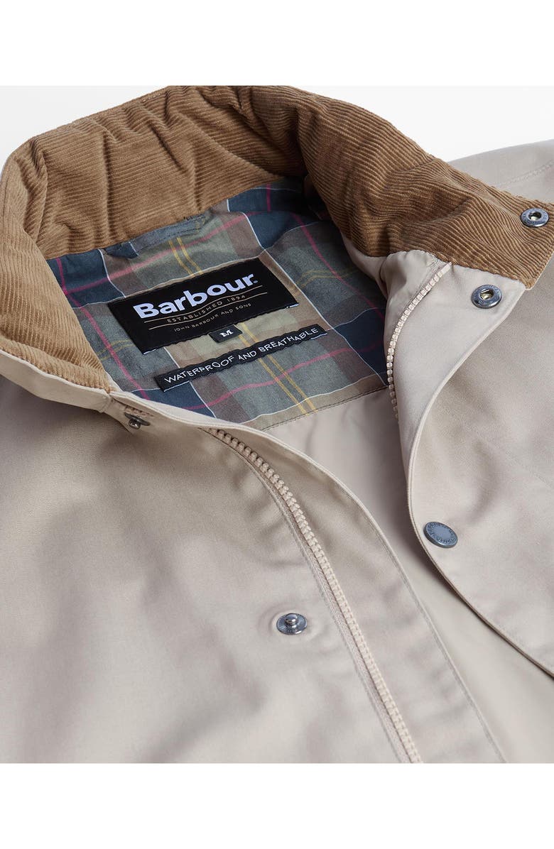 Barbour Chelsea Waterproof Jacket, Alternate, color, Washed Stone