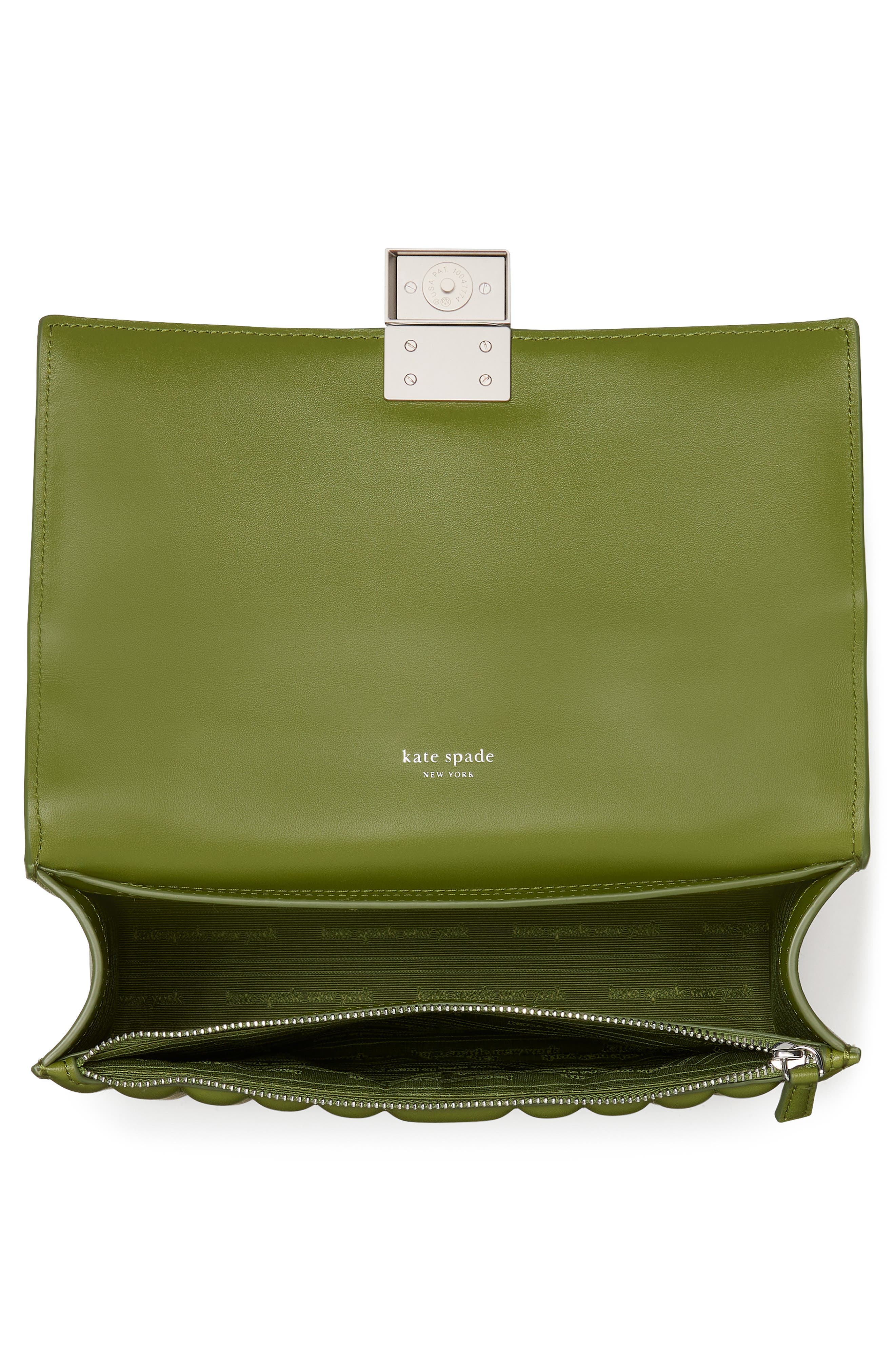 deco quilted leather convertible crossbody bag, Alternate, color, JUNGLE VINE