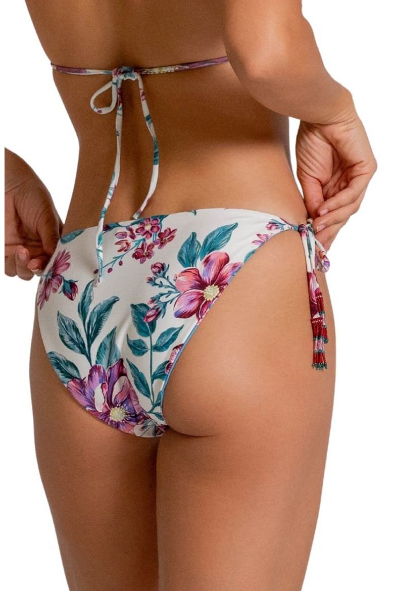 American Reversible Side Tie Bikini Bottoms, Alternate, color, FLOWER MULTI