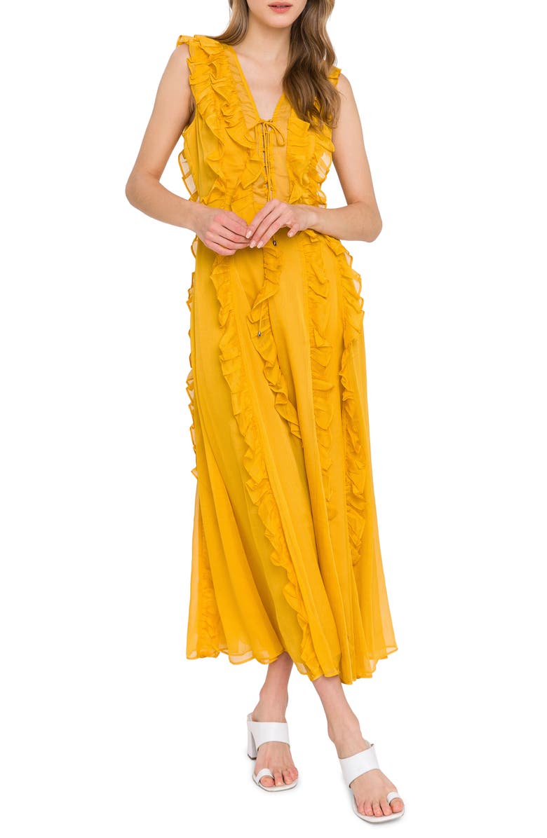 Endless Rose Ruffle Maxi Dress, Main, color, 