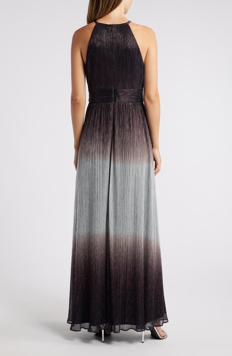 Alex Evenings Metallic Ombré Gown, Alternate, color, 