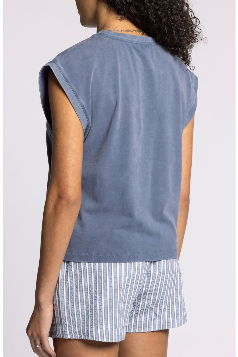 Juno Stretch Cotton Tank Top, Alternate, color, VINTAGE INDIGO