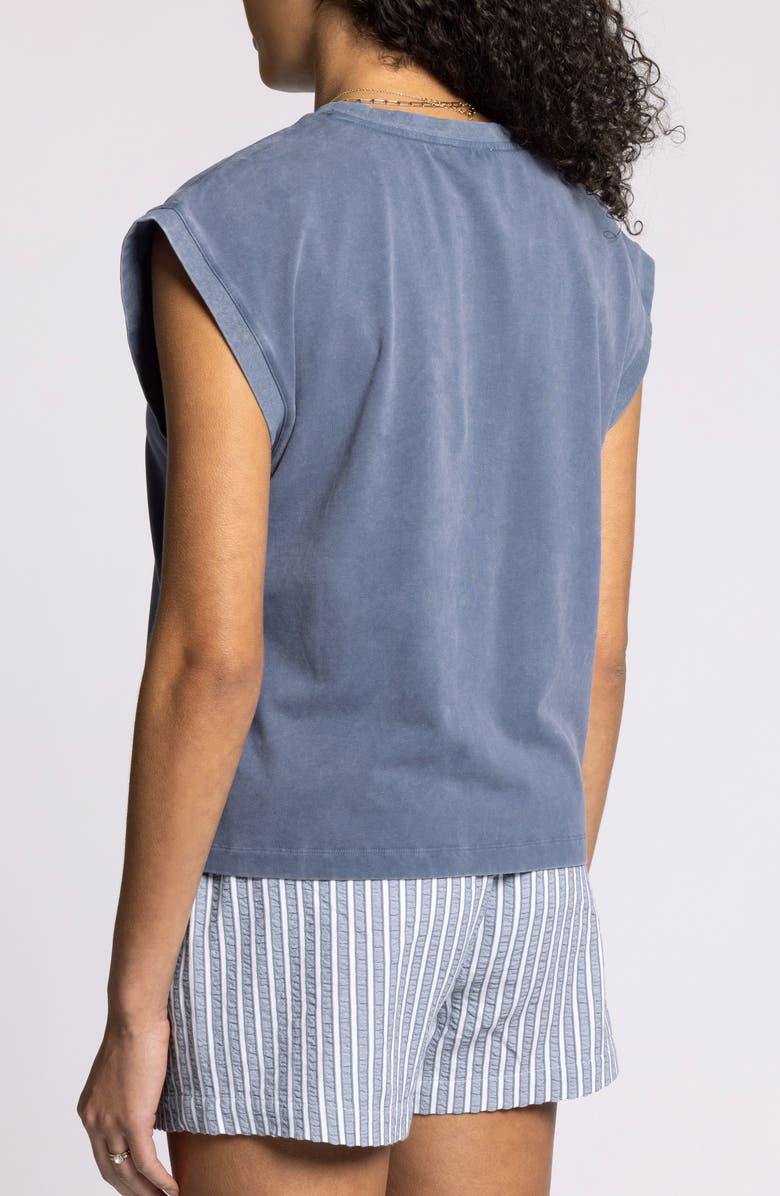 Thread & Supply Juno Stretch Cotton Tank Top, Alternate, color, Vintage Indigo