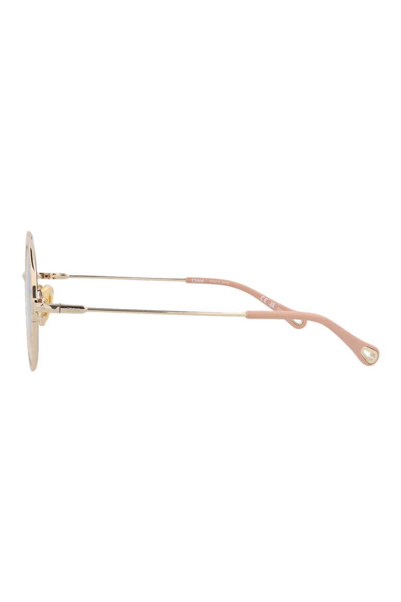 53mm Round Sunglasses, Alternate, color, GOLD GOLD COPPER