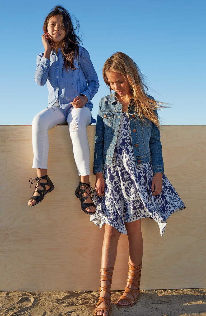 Treasure & Bond Treasure&Bond Crop Girlfriend Jeans, Alternate, color, 