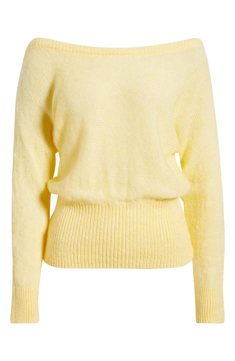BDG Urban Outfitters Off the Shoulder Knit Sweater, Alternate, color, Yellow