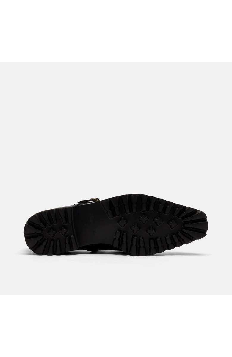 MARC NOLAN Roxie Leather Lug Mary Janes, Alternate, color, Black Croc