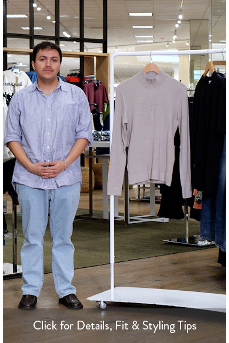 Rib Quarter Zip Sweater video