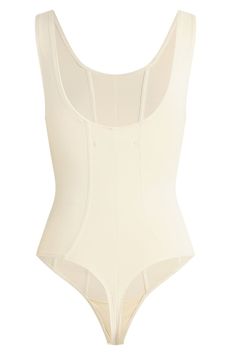 Hudson Jeans Scoop Neck Bodysuit, Alternate, color, Creme