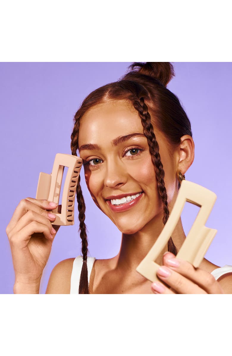 Gimme Beauty Rectangle Claw Clip Duo, Alternate, color, Pink