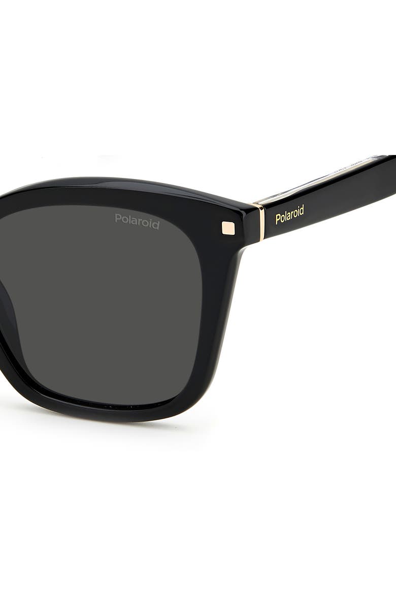 Polaroid 51mm Polarized Rectangular Sunglasses, Alternate, color, 