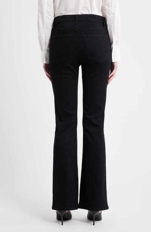 Frame Le High Straight Cropped High-rise Straight-leg Jeans In Black