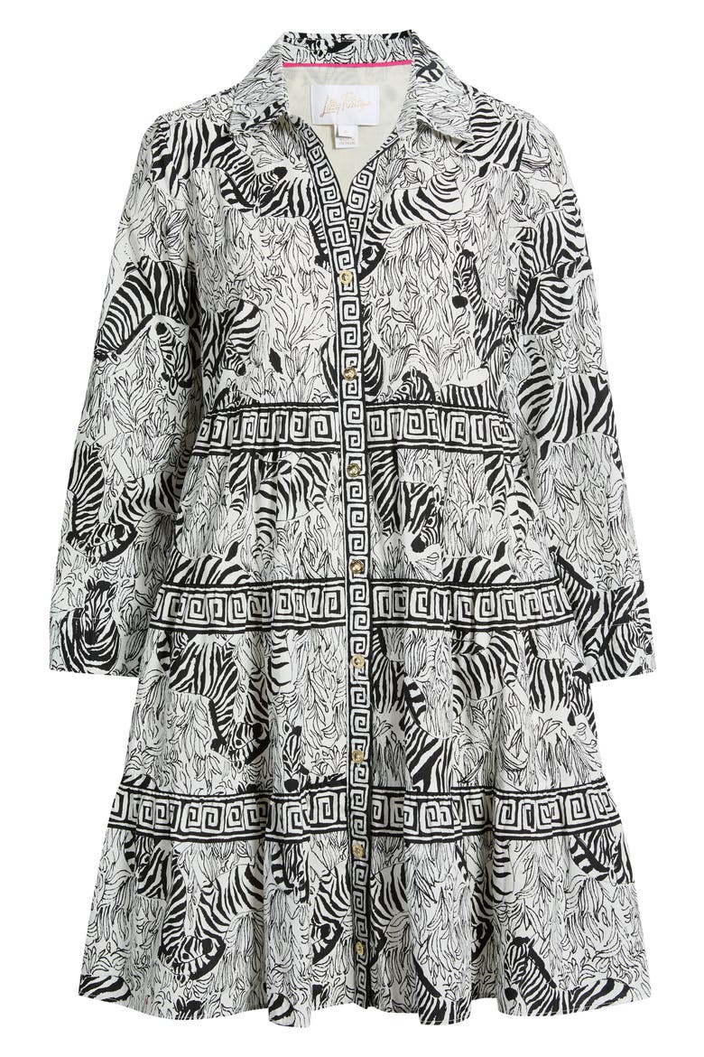 Angie Mix Print Minidress, Alternate, color, COCONUT Z