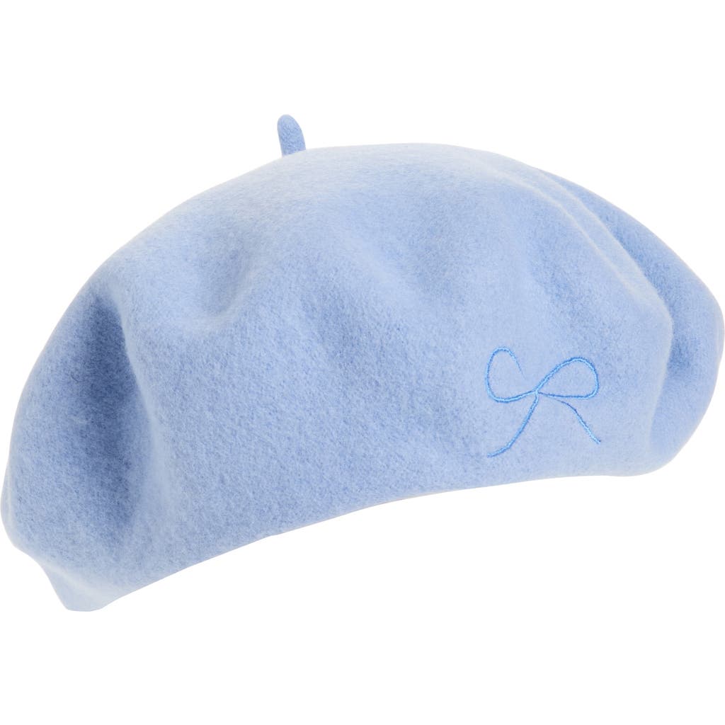 Lost Pattern Bon Chic Wool Blend Beret In Blue