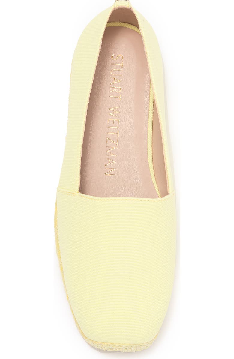Stuart Weitzman Dree Espadrille Flat, Alternate, color, Pale Yellow
