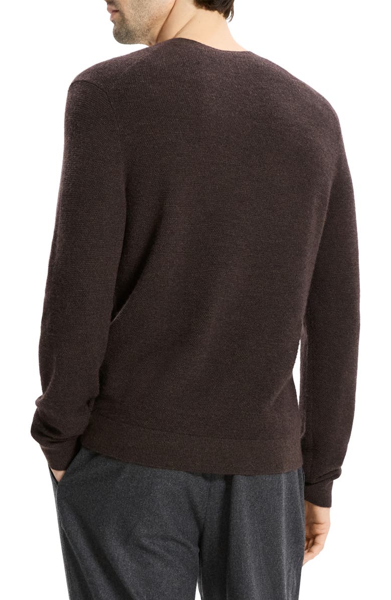 Theory Cyr Cashmere Crewneck Sweater, Alternate, color, Brownwood Melange