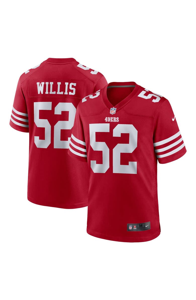 Nike Men's Nike Patrick Willis Scarlet San Francisco 49ers Retired Player Game Jersey, Main, color, 