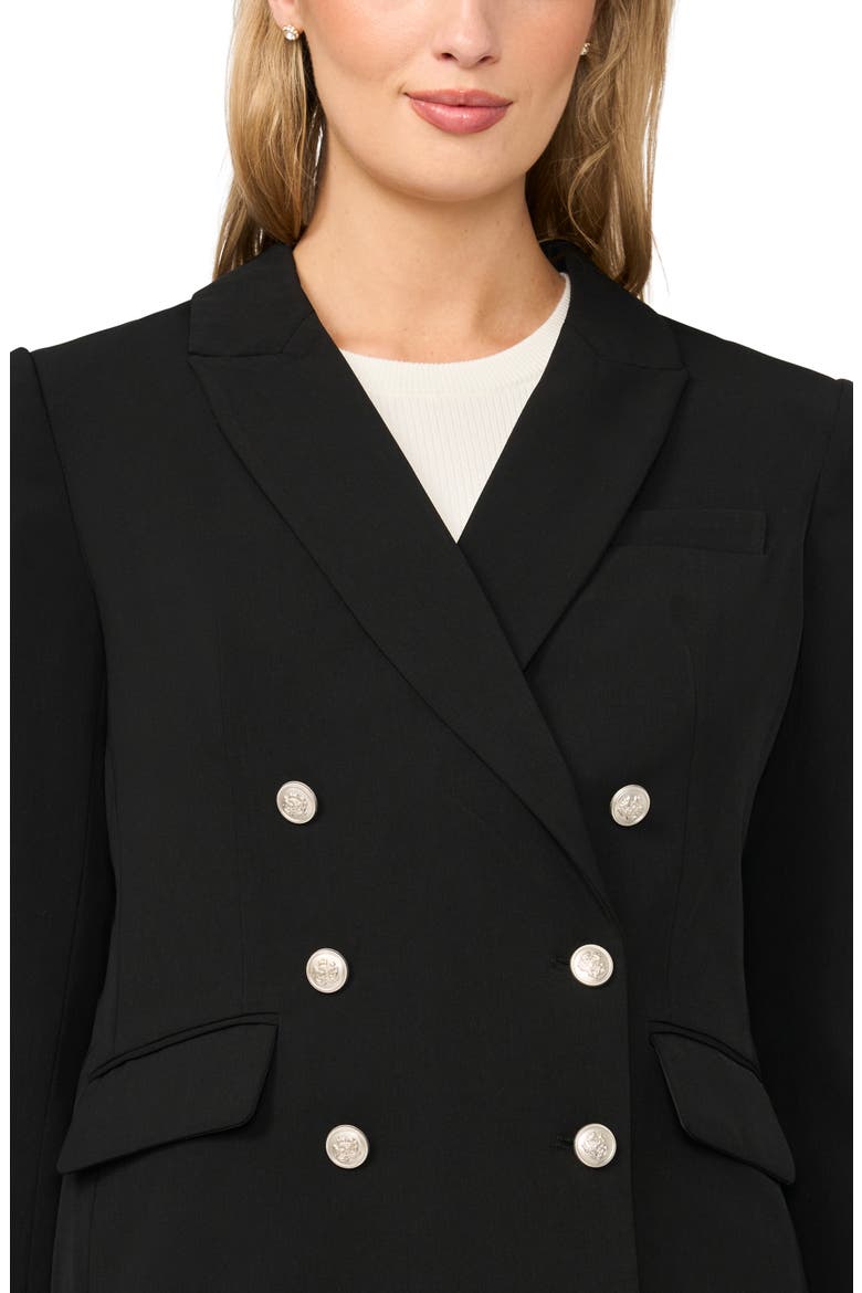Double Breasted Blazer, Alternate, color, RICH BLACK