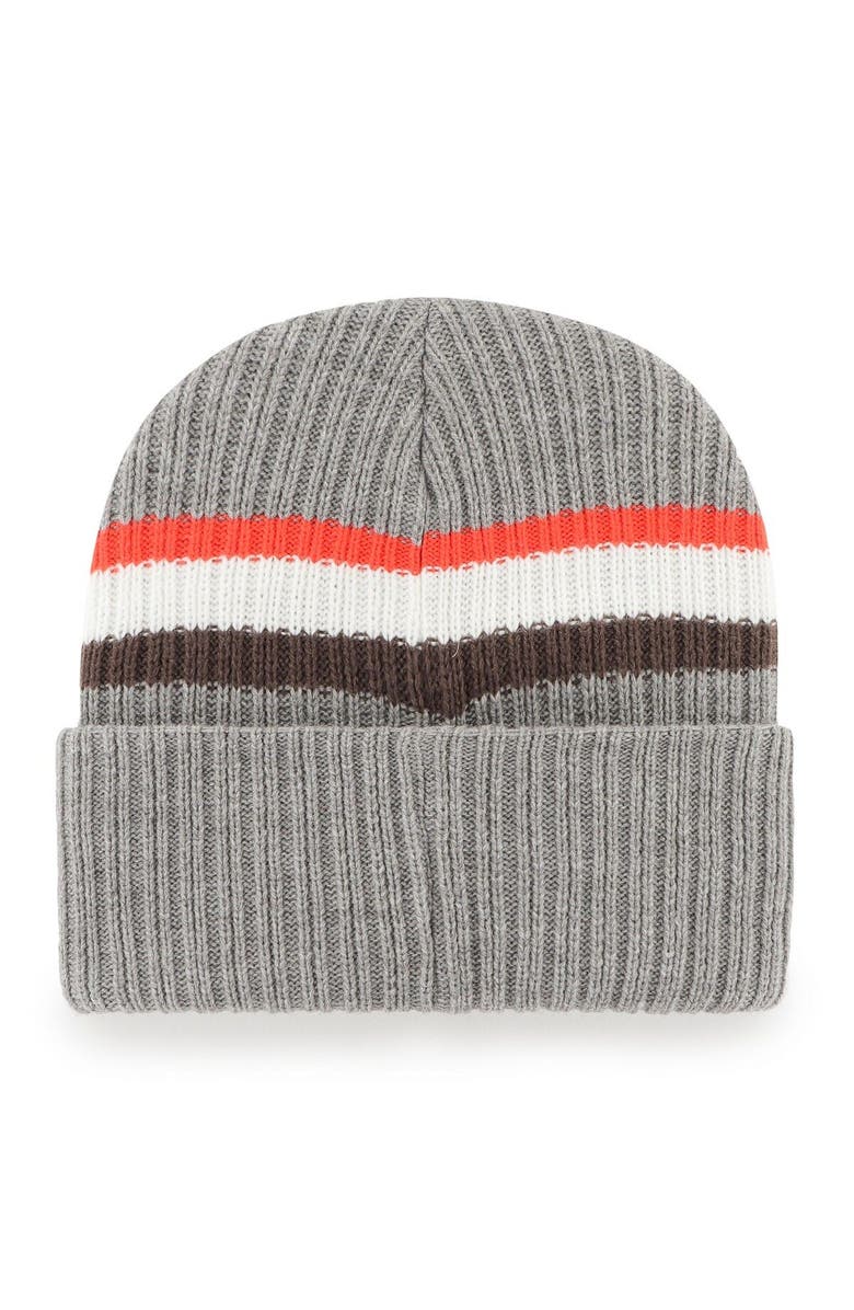 '47 Men's '47  Gray Cleveland Browns Highline Cuffed Knit Hat, Alternate, color, 