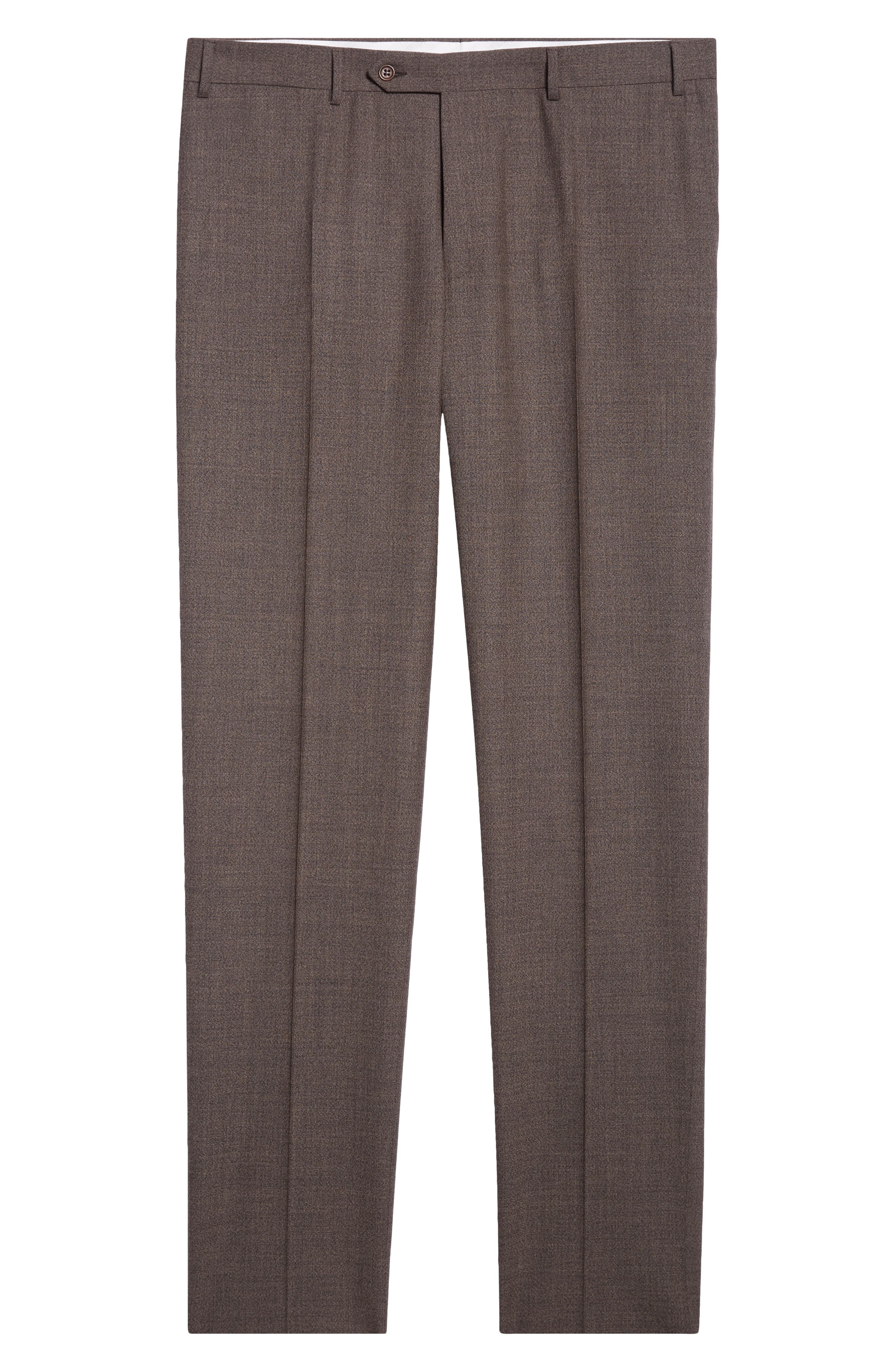 Canali Siena Regular Fit Impeccabile Super 130s Wool Suit Pants