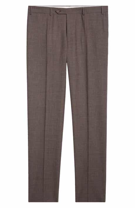 Canali Siena Regular Fit Impeccabile Super 130s Wool Suit Pants