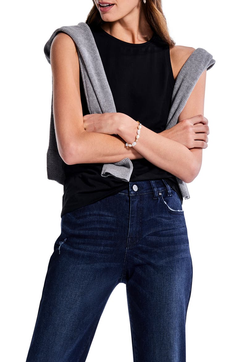 Perfect High Neck Tank, Alternate, color, BLACK ONYX