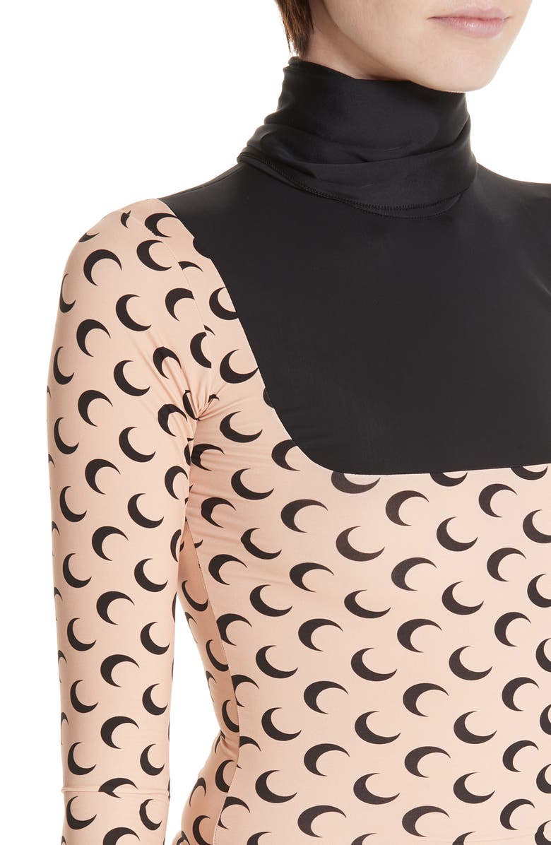 Marine Serre Moon Print Knit Top, Alternate, color, 